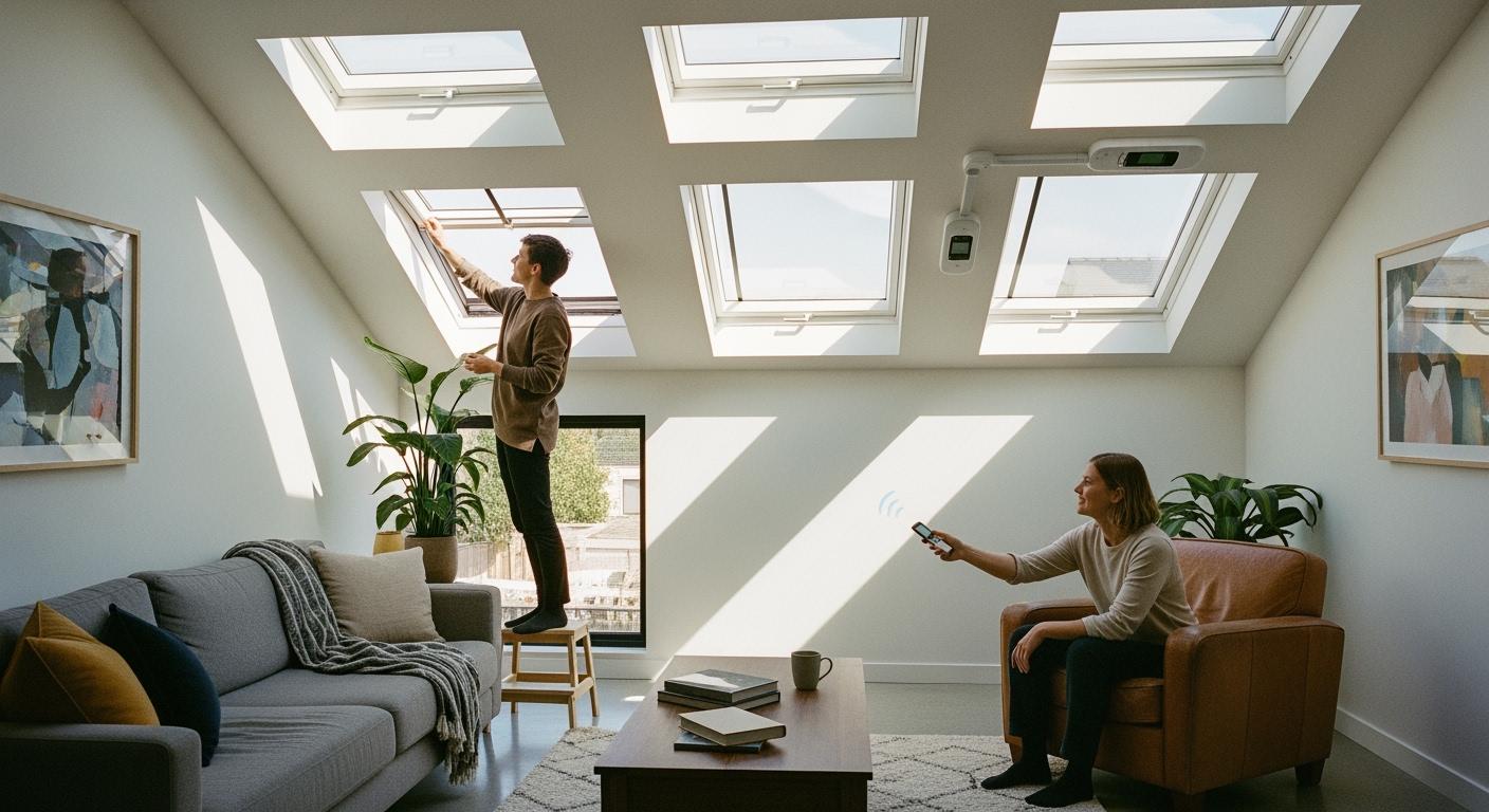 Reliable manufacturers of manual and electric skylights for home renovations