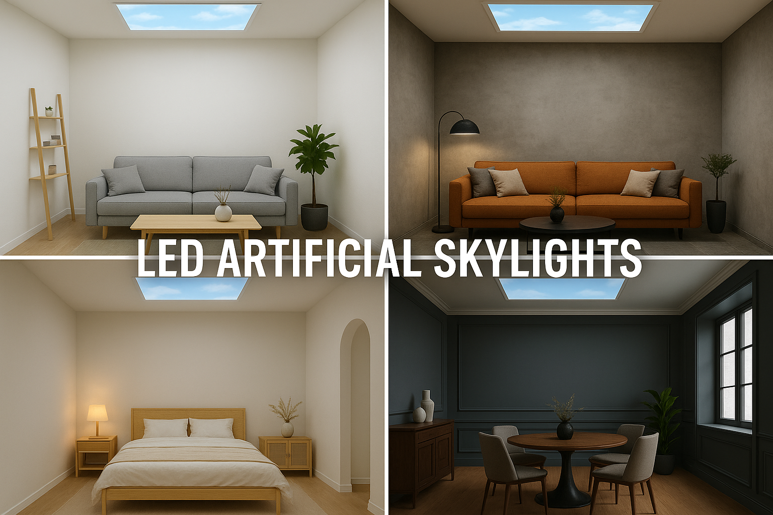 A Guide to the Blend of LED Artificial Skylights with Different Decorating Styles