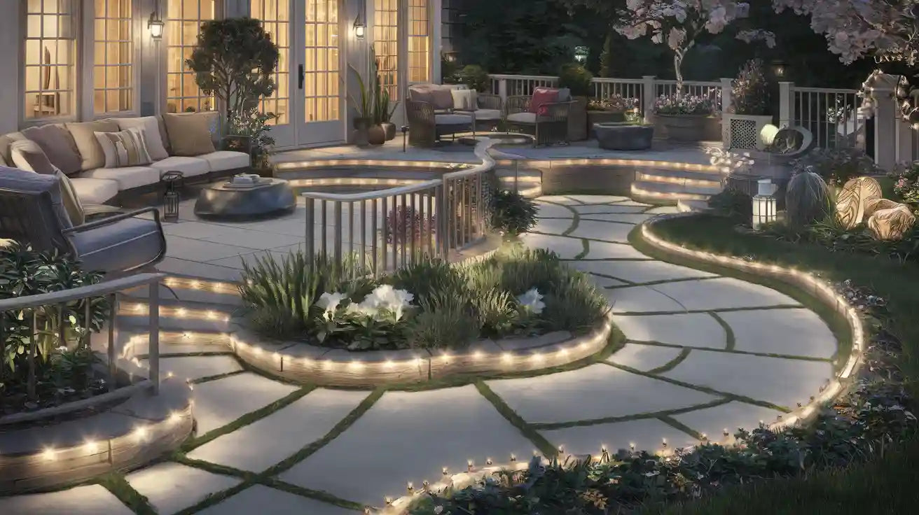 10 Inspiring Outdoor Strip Lighting Ideas for Patios and Gardens