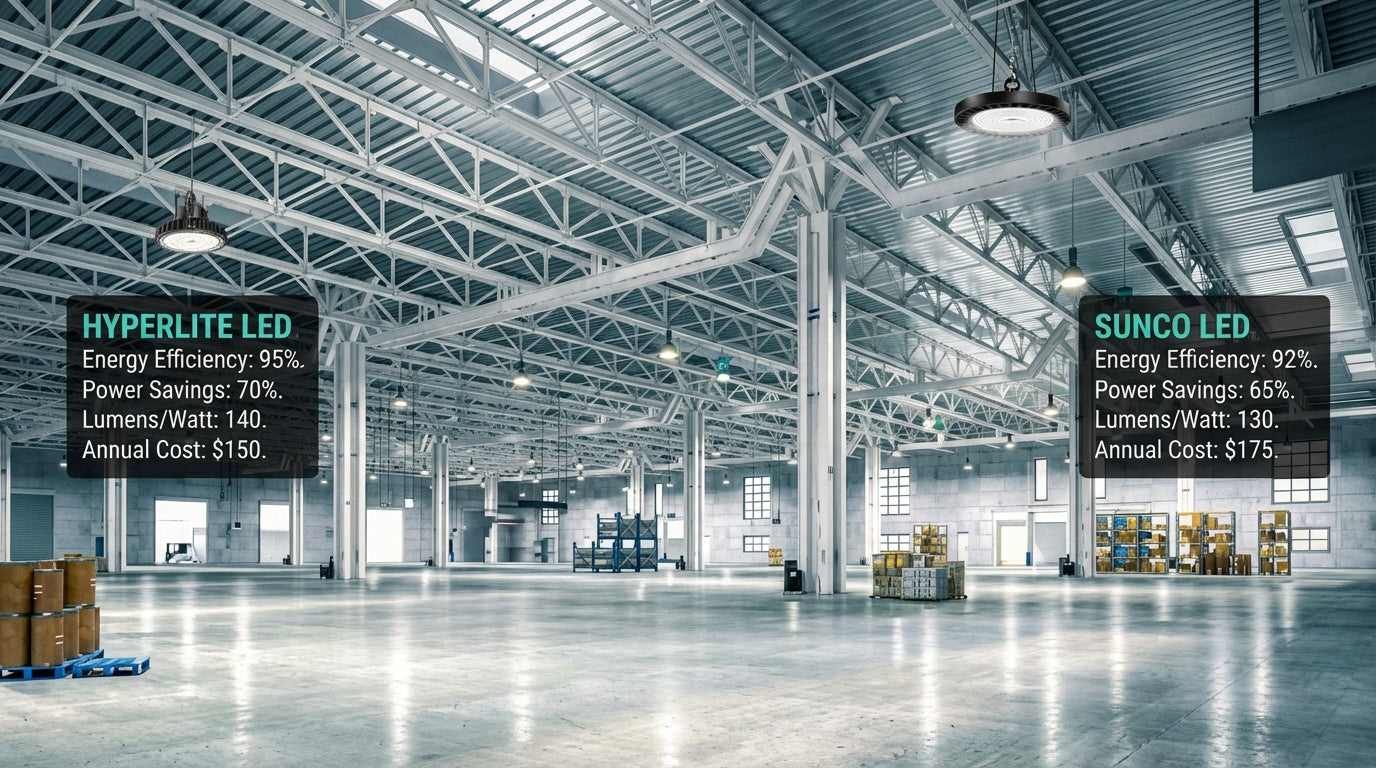 Hyperlite vs. Sunco: Best Value Industrial LED High Bays