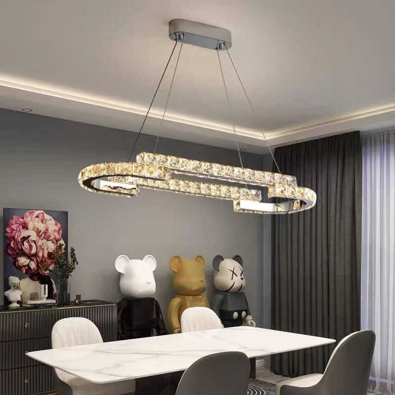 One Ring Oval LED Chandelier | LumiMuse