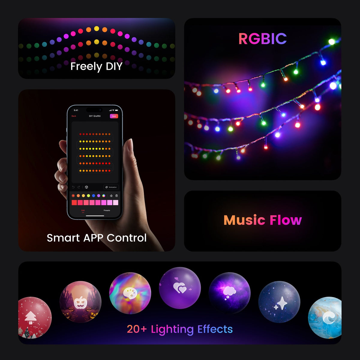 Lumimuse Christmas String Lights