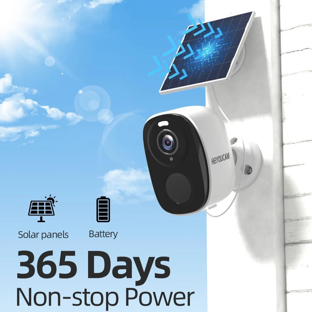 Wireless Battery Security Camera — 2K, Spotlight & Siren
