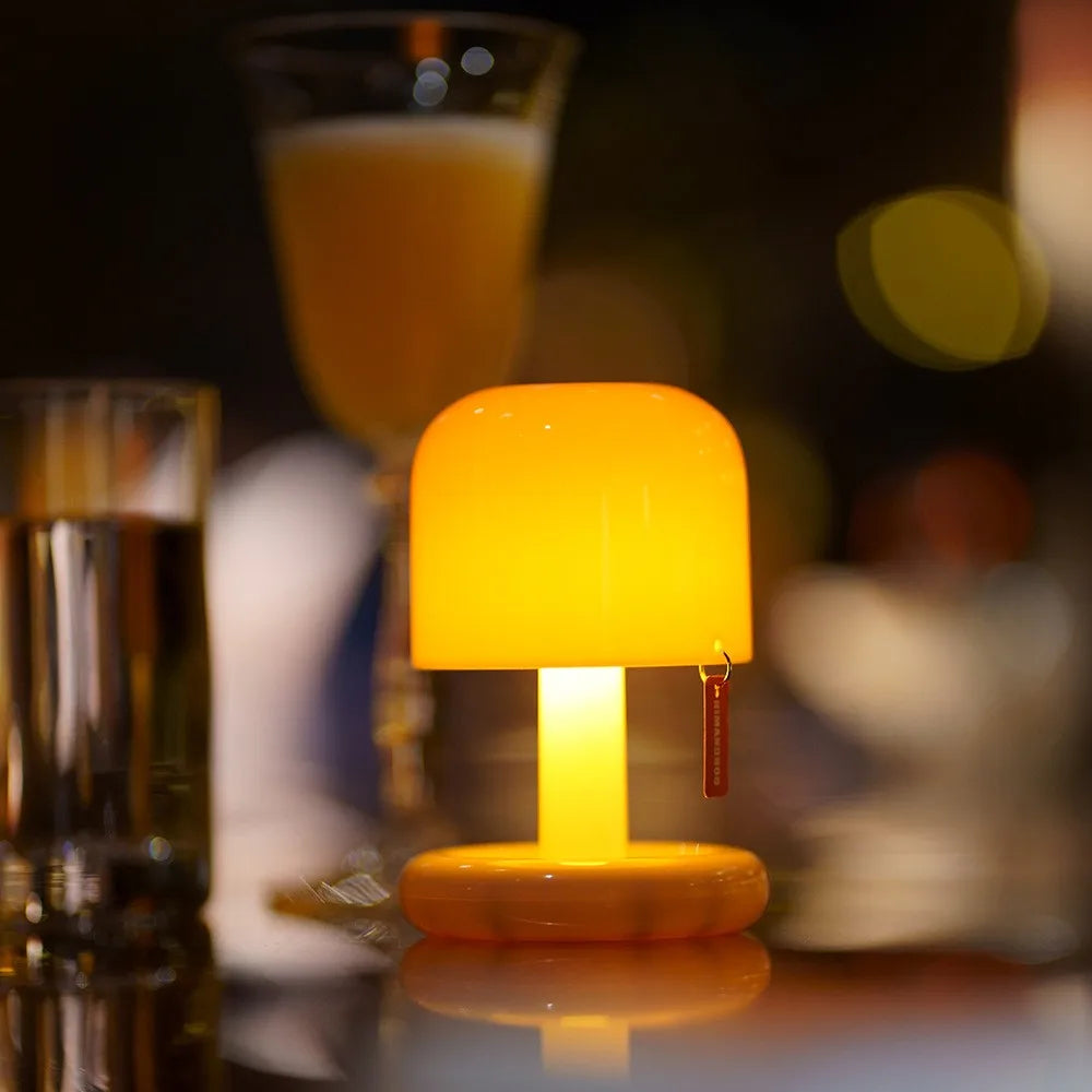 Sunset Mushroom Lamp — Rechargeable Mini Table Light