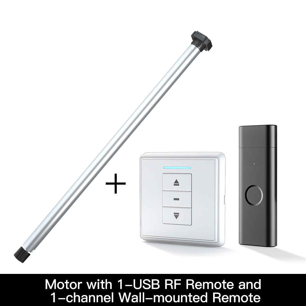 Rechargeable Tubular Roller Blind Motor RF433 Remote Control - A Pack of 3 Boxes