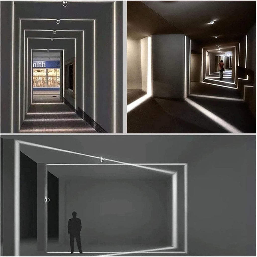 10W RGB Window Sill Wall Light – 360° LED Spotlight for Bars, Hotels, Corridors & Door Frames | 7-Color Wall Sconce for Modern Ambient Lighting -Pack of 10