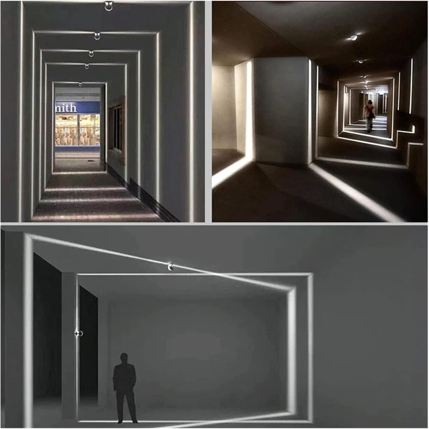 10W RGB Window Sill Wall Light – 360° LED Spotlight for Bars, Hotels, Corridors & Door Frames | 7-Color Wall Sconce for Modern Ambient Lighting -Pack of 10