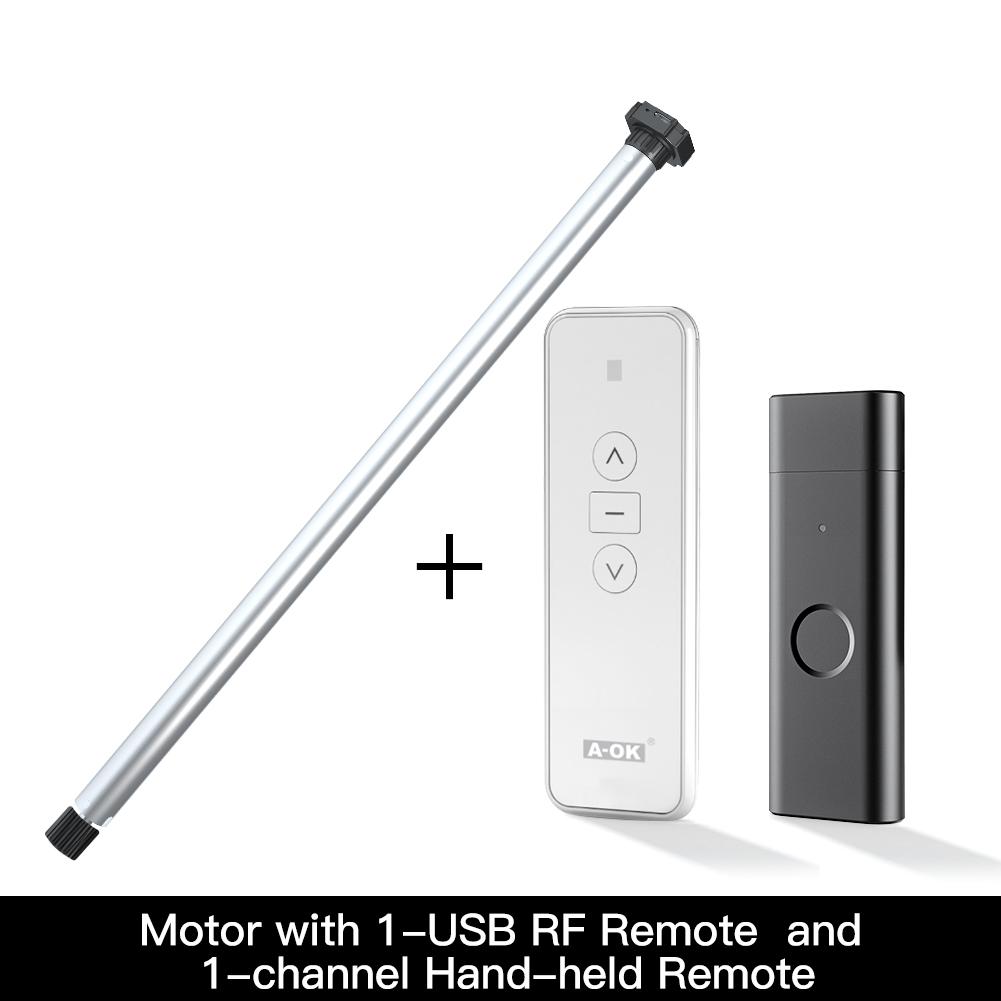 Rechargeable Tubular Roller Blind Motor RF433 Remote Control - A Pack of 3 Boxes