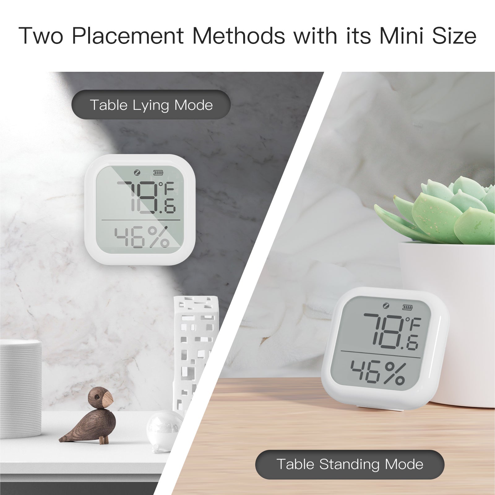 LumiMuse ZigBee Smart Temperature and Humidity Sensor Indoor Hygrometer Thermometer Detector