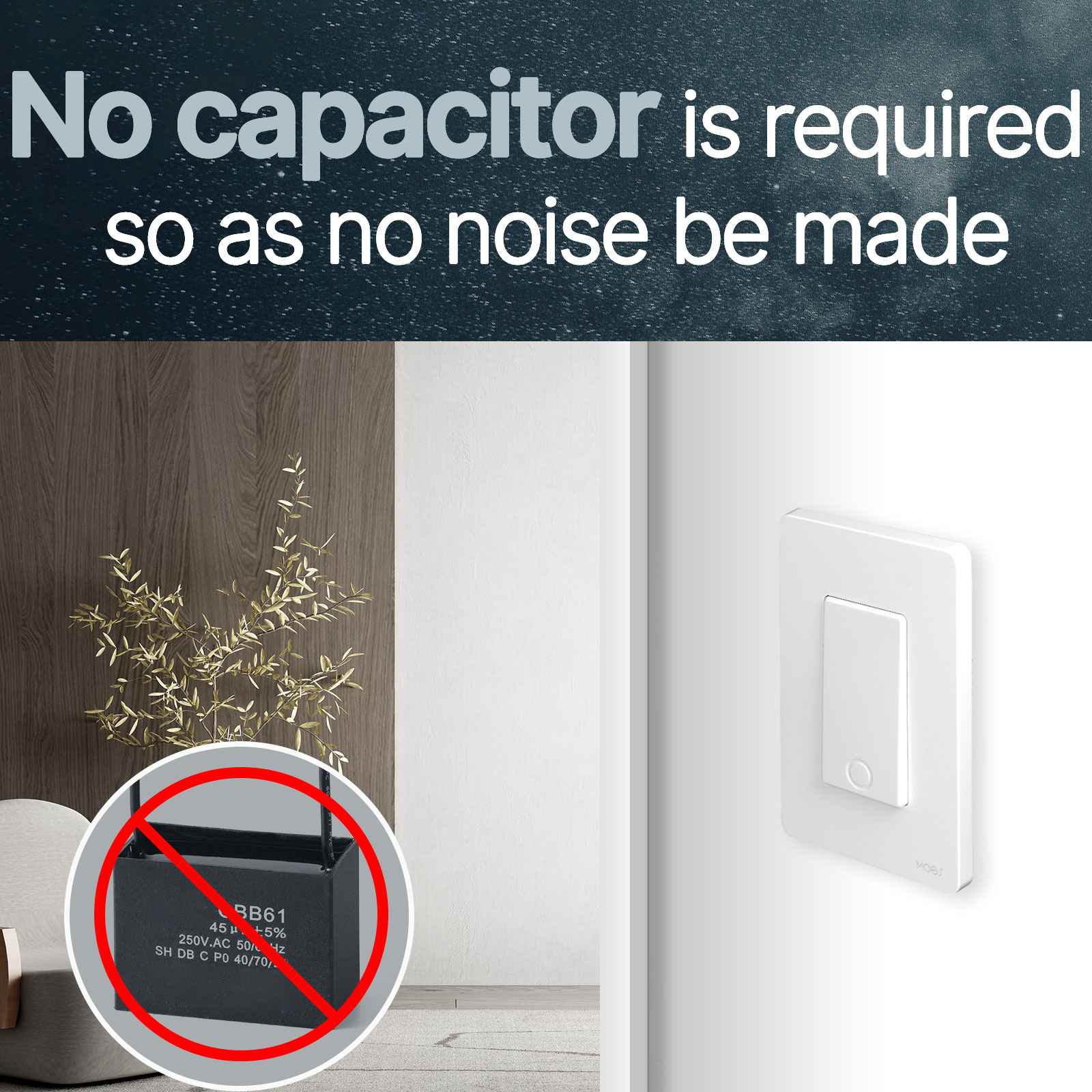 LumiMuse Star Ring ZigBee Smart Light Switch Single Pole, No Neutral Required, No Capacitor