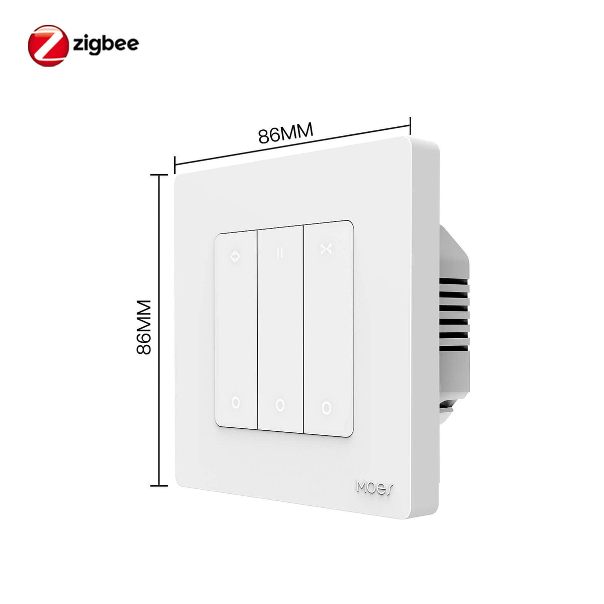 LumiMuse ZigBee RF Smart Curtain Switch For Roller Shutter Electric Curtains Blind Motor Support Timing & Remote Control