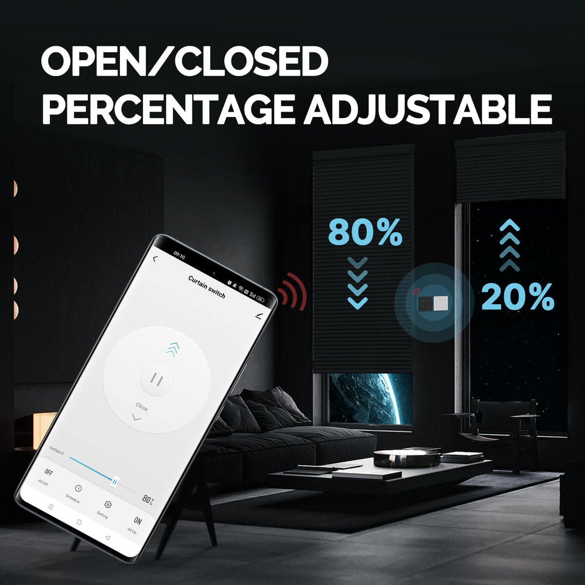 LumiMuse ZigBee RF Smart Curtain Switch For Roller Shutter Electric Curtains Blind Motor Support Timing & Remote Control