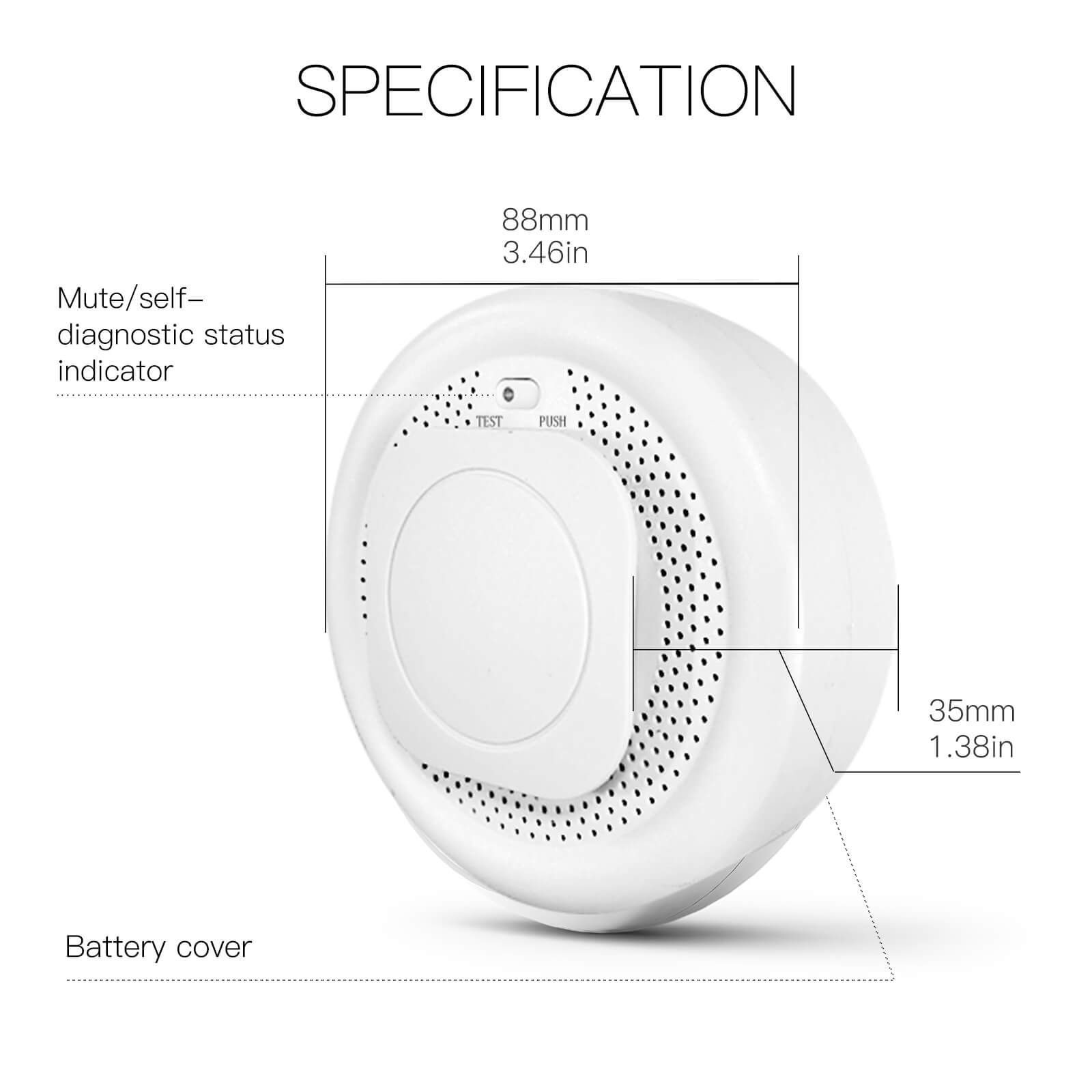 LumiMuse ZigBee Smart Smoke Fire Detector Sensor