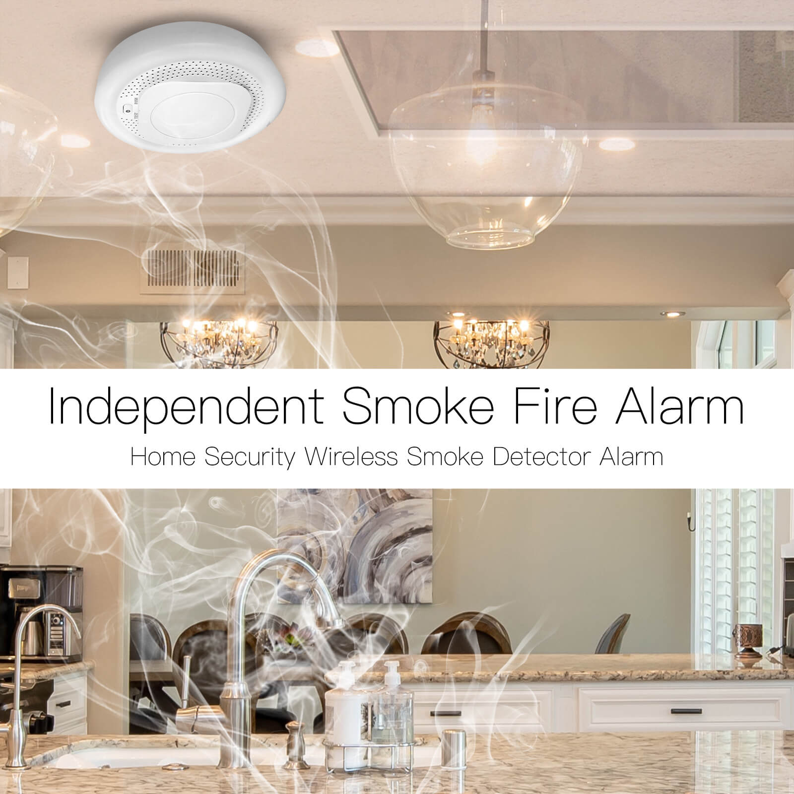 LumiMuse ZigBee Smart Smoke Fire Detector Sensor