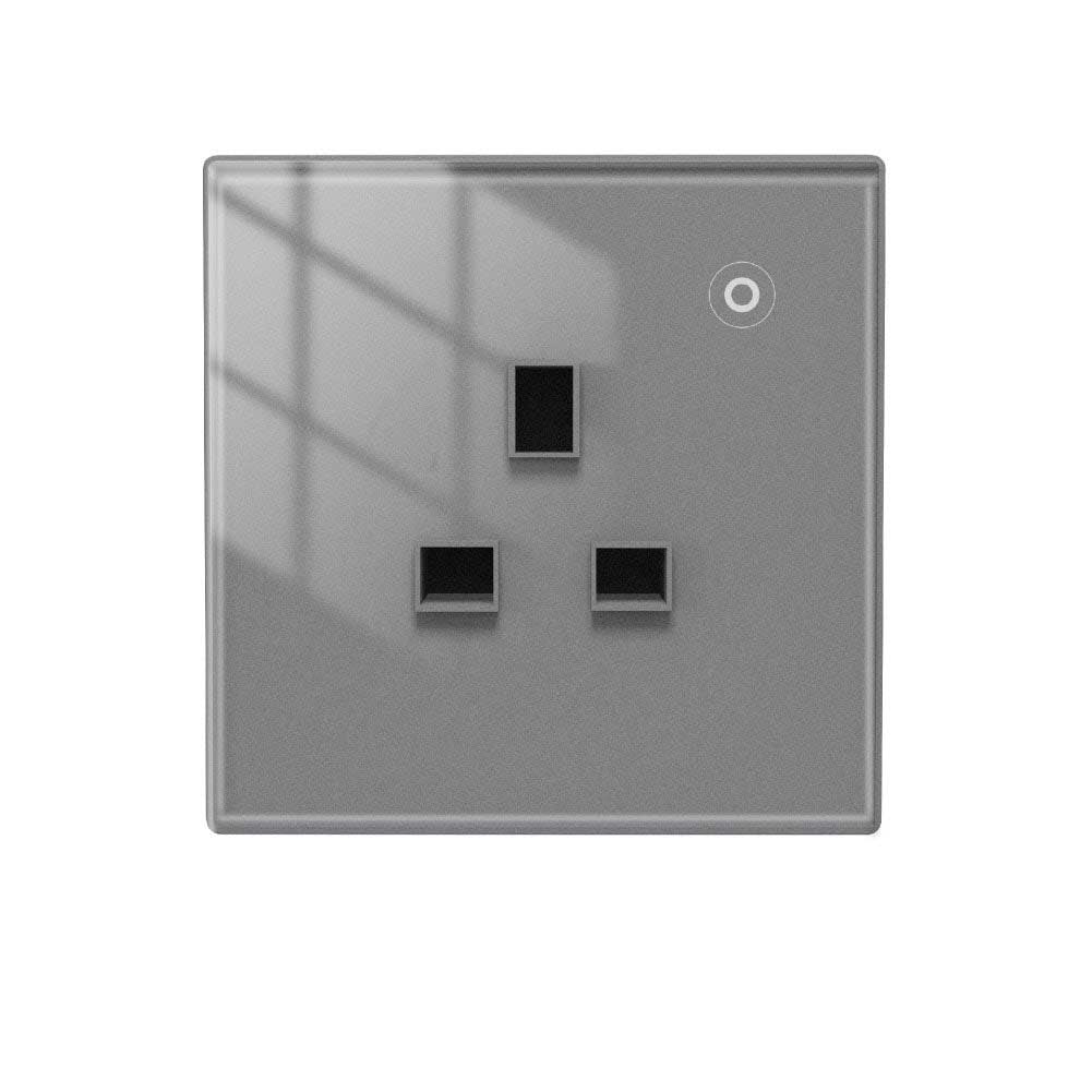 LumiMuse ZigBee Smart Wall Socket Glass Panel Power Monitor Hub Required