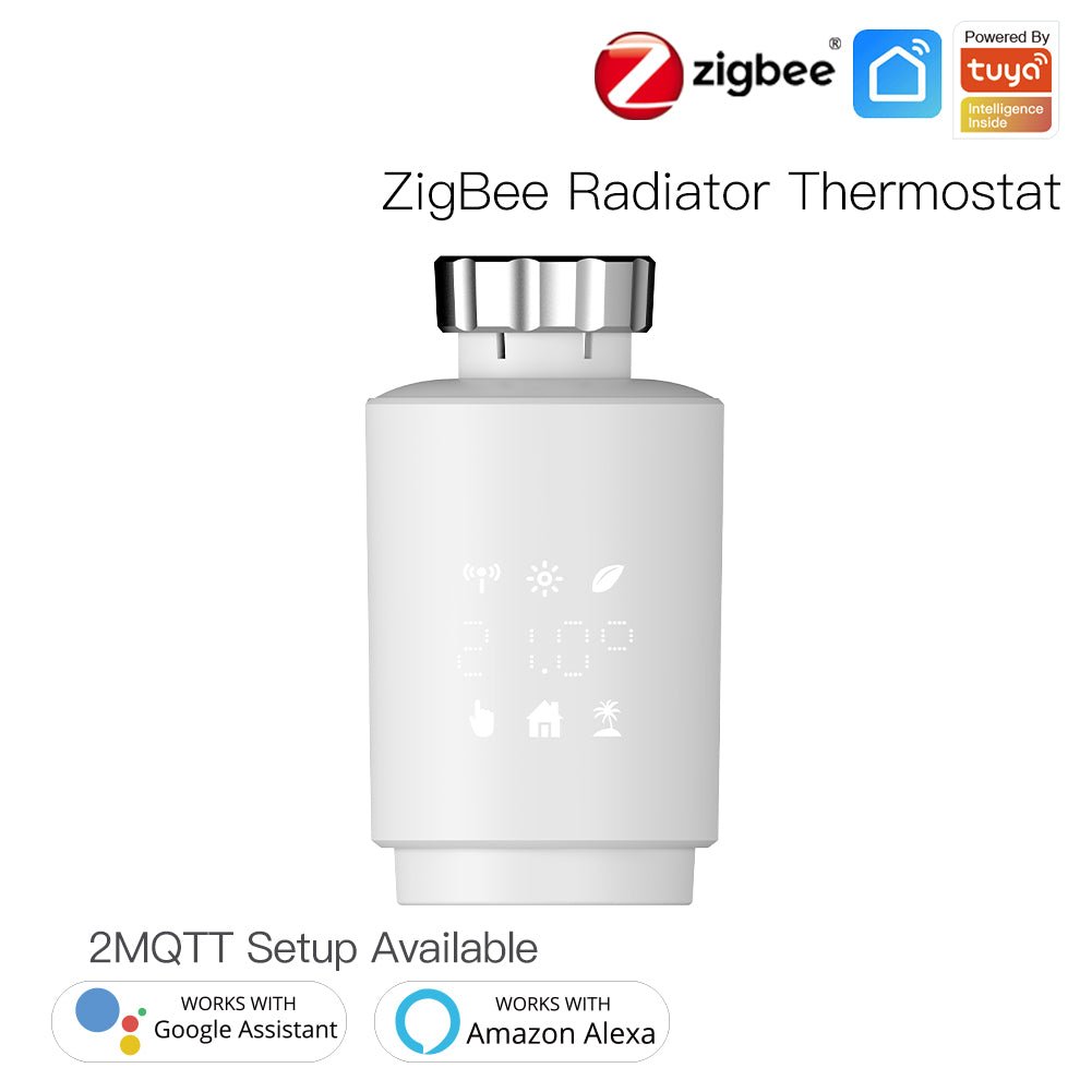 Zigbee Smart Thermostat Radiator Valve Energy Saving 2MQTT Digital Timer Voice Remote Control TRV | LumiMuse