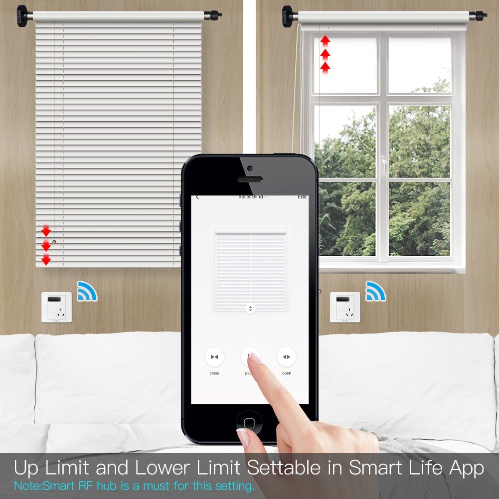 Rechargeable Tubular Roller Blind Motor RF433 Remote Control - A Pack of 3 Boxes