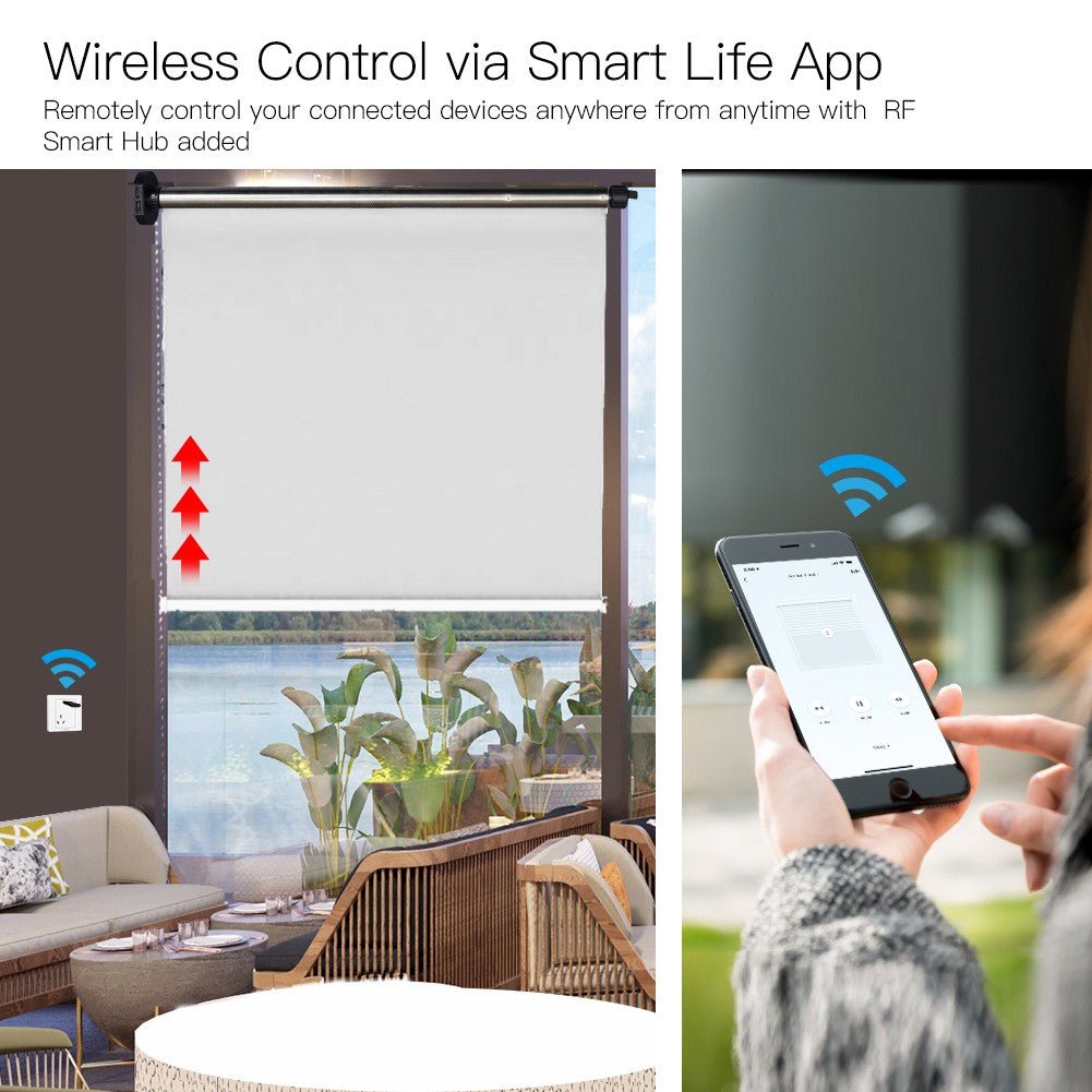 Rechargeable Tubular Roller Blind Motor RF433 Remote Control - A Pack of 3 Boxes