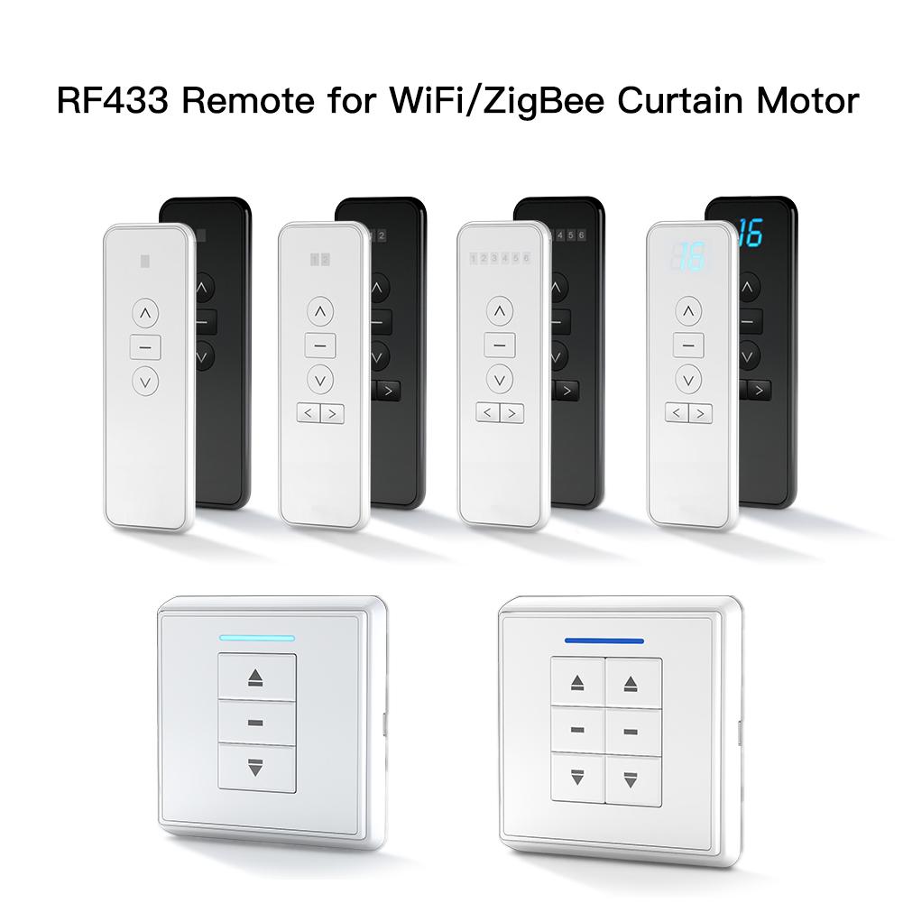 RF433 Remote Emitter For Controlling WiFi /ZigBee Curtain Motor | LumiMuse