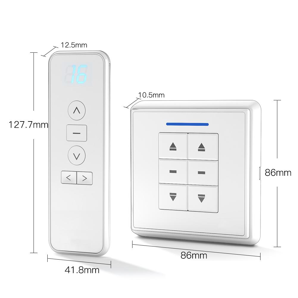 RF433 Remote Emitter For Controlling WiFi /ZigBee Curtain Motor