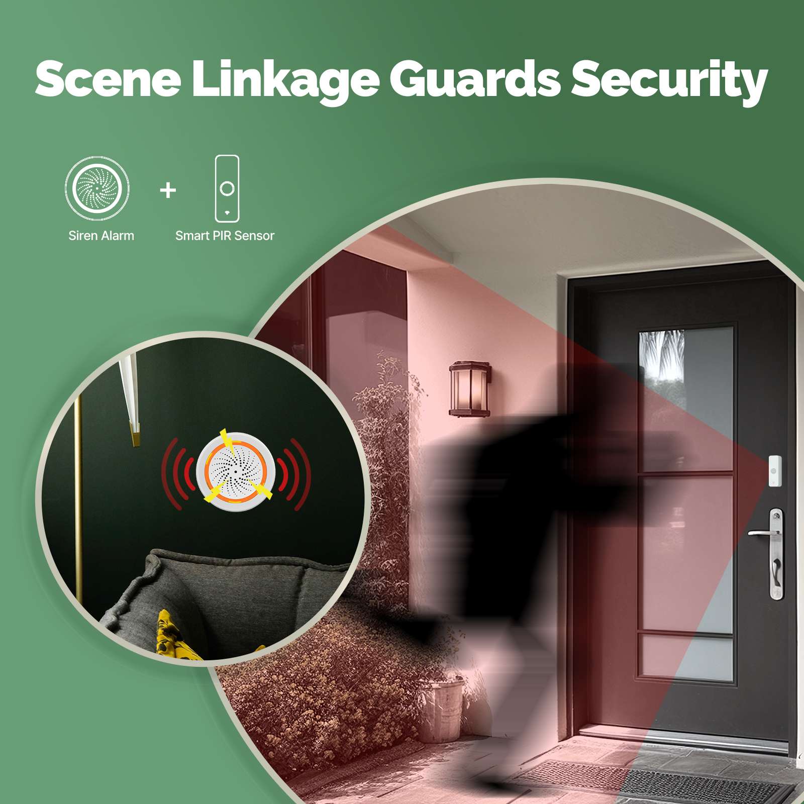 Smart PIR Sensor Human Body Motion Detector Home Security and Scene Linkage Automation