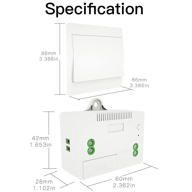 Smart RF433 Transmitter Push Button Switch Multi-Control Self-powered EU