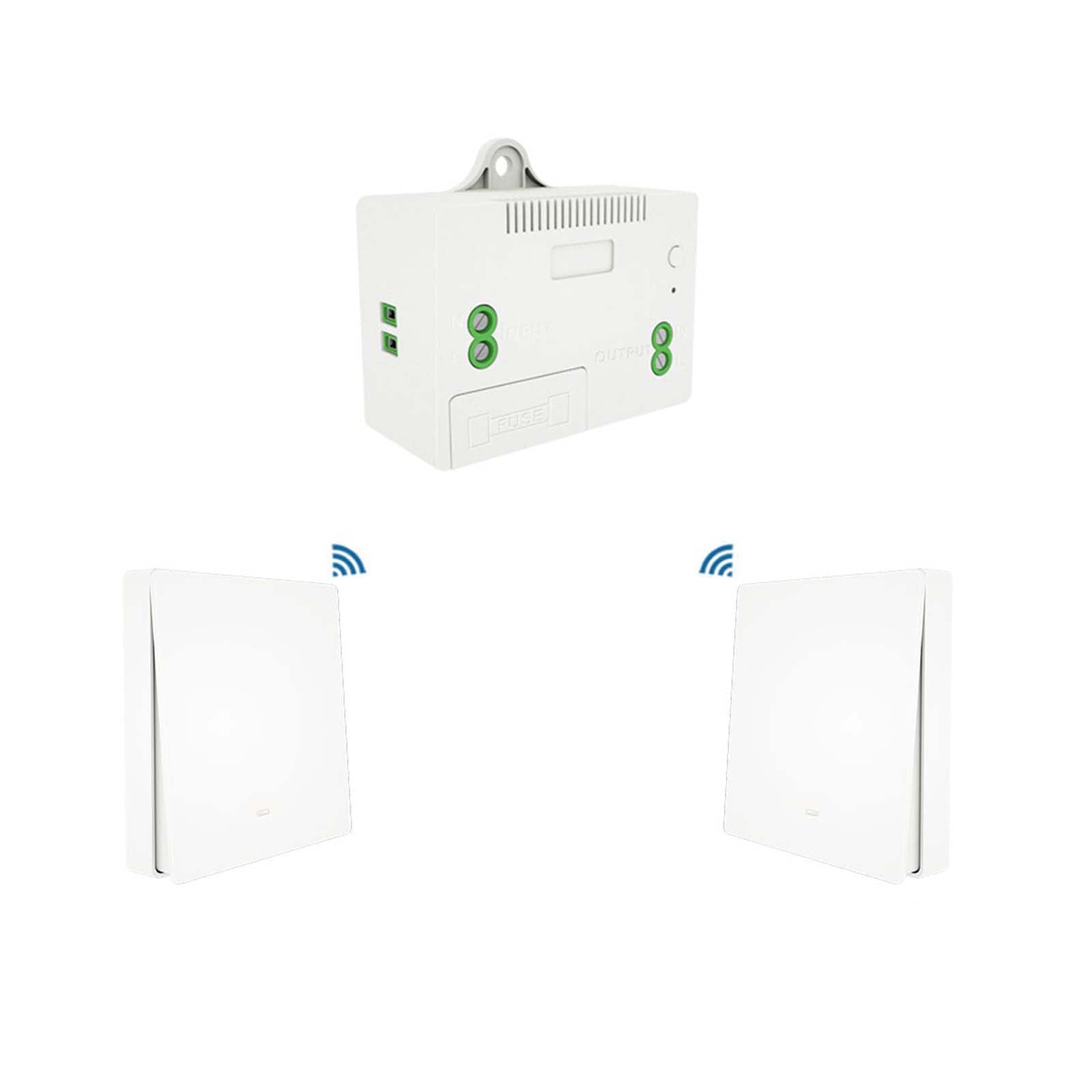 Smart RF433 Transmitter Push Button Switch Multi-Control Self-powered EU