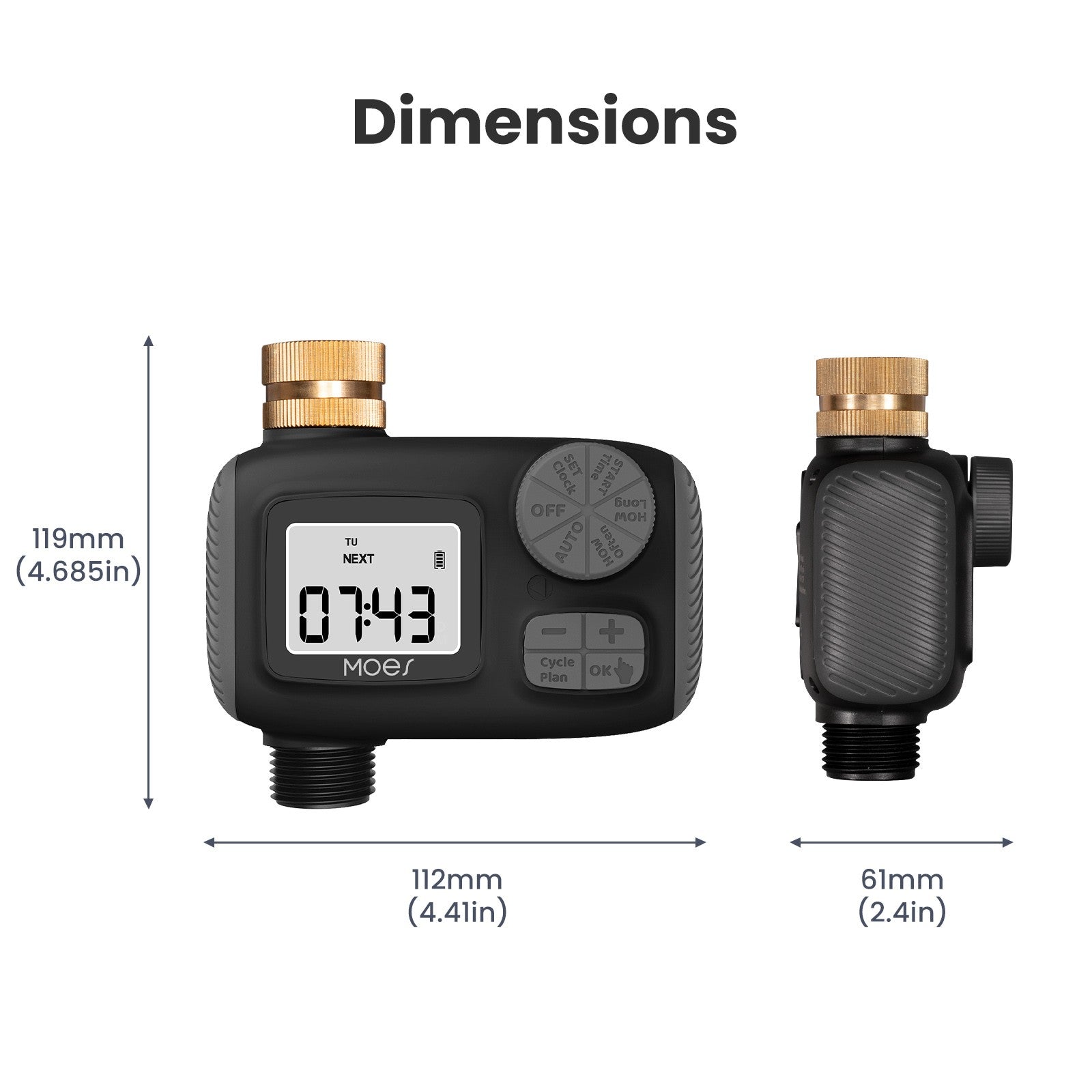 Sprinkler Timer For Garden Hose Drip Irrigation Auto Watering 1-Outlet