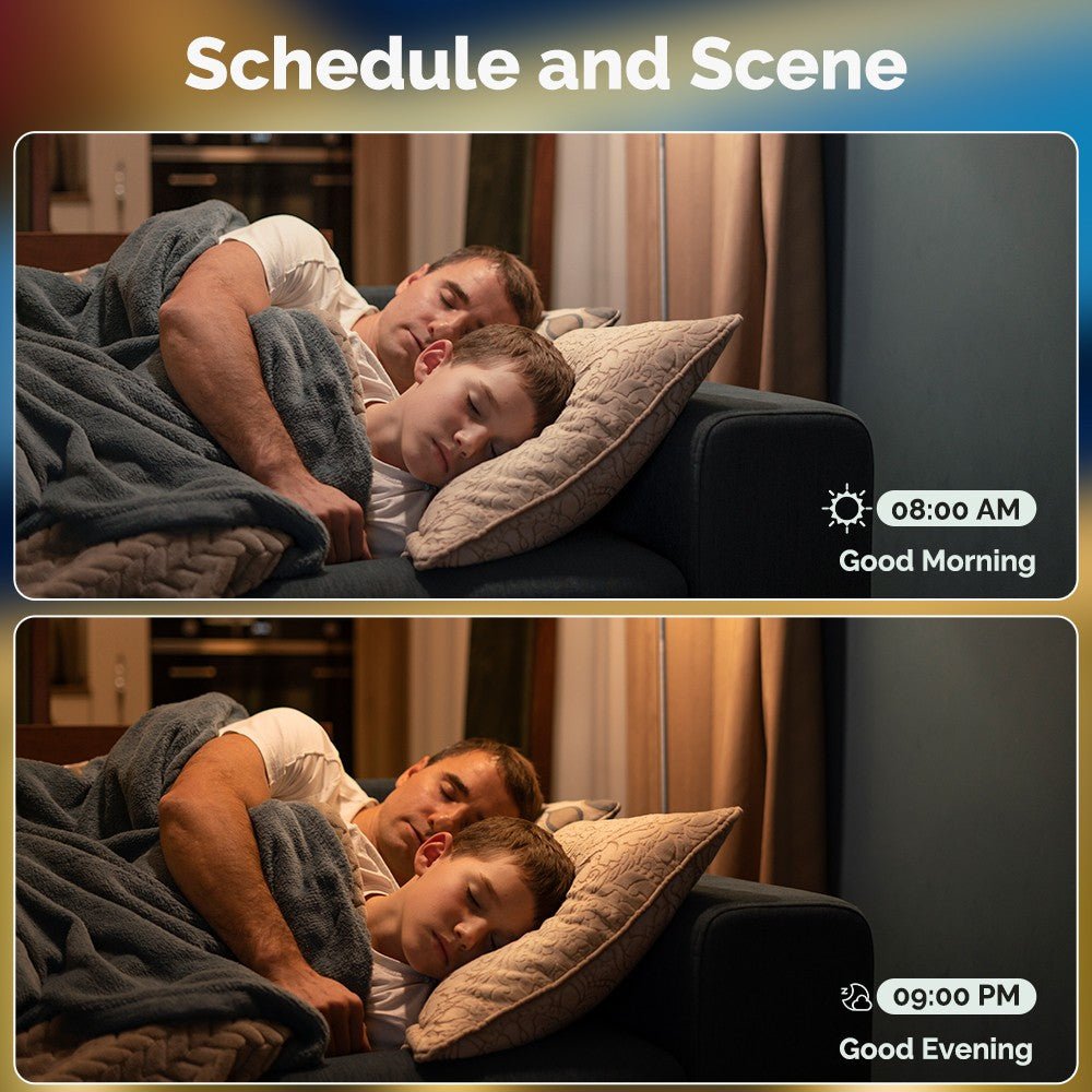 Tuya Matter WiFi Smart LED E27 Dimmable Light Bulbs RGB 2700K-6500K W+C