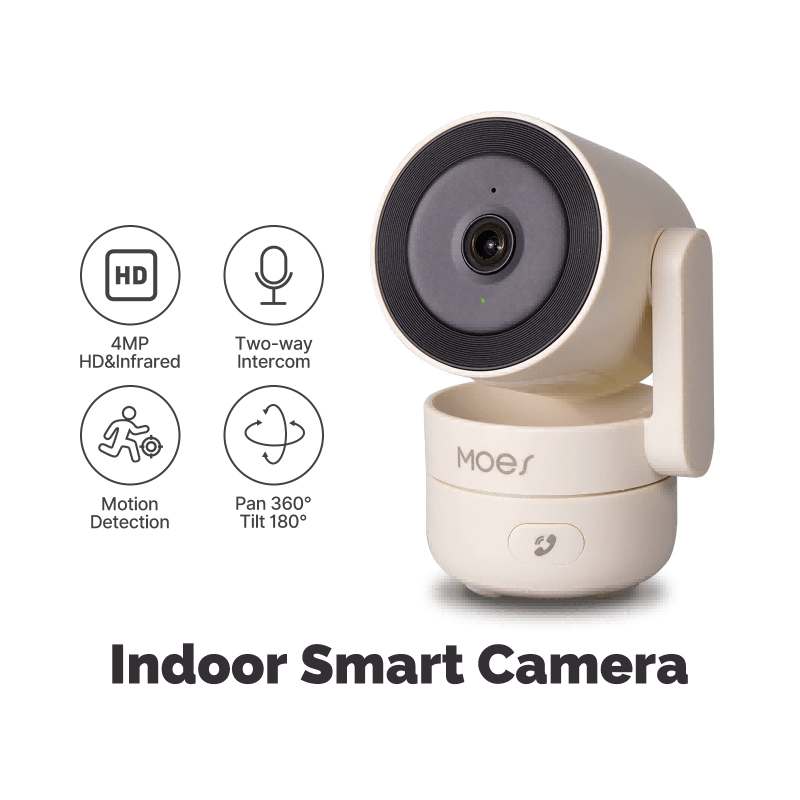 Tuya WiFi 4MP Indoor Security Camera with Night Vision and Motion Detection | LumiMuse