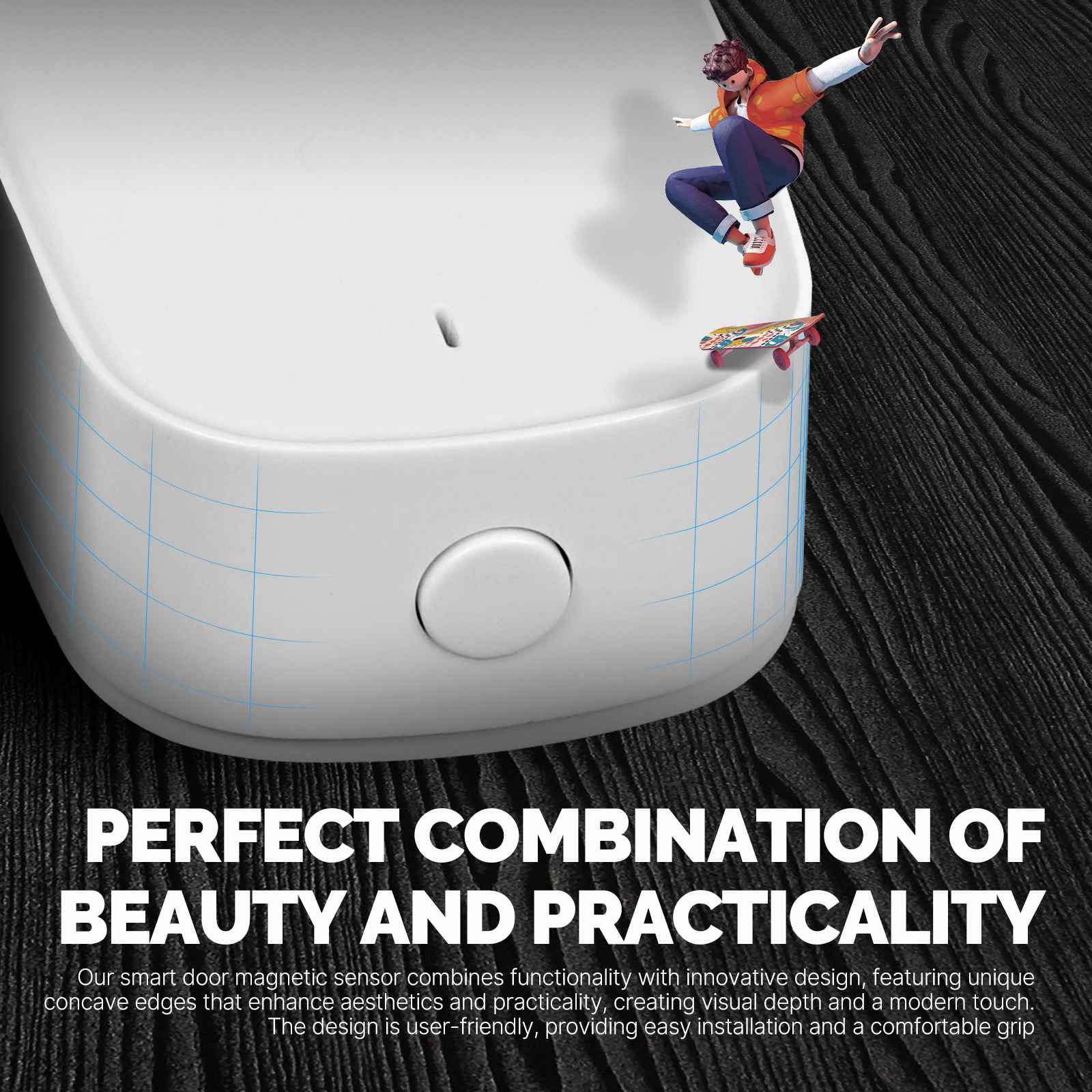 Tuya ZigBee Window Door Alarm Sensor, Smart Home Security Contact Detector