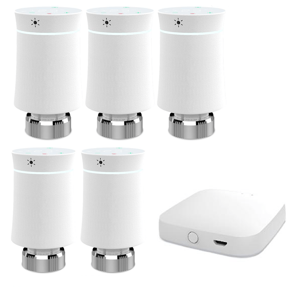 LumiMuse ZigBee Smart Radiator Valves Tuya Save Energy Black White TRV BRT 100 Mini Soft Touching Thermostatic Valve