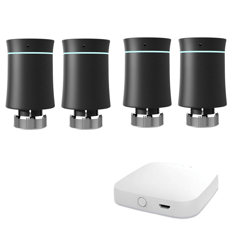 LumiMuse ZigBee Smart Radiator Valves Tuya Save Energy Black White TRV BRT 100 Mini Soft Touching Thermostatic Valve