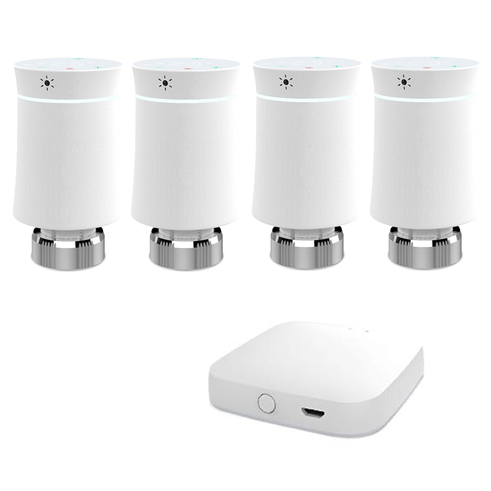 LumiMuse ZigBee Smart Radiator Valves Tuya Save Energy Black White TRV BRT 100 Mini Soft Touching Thermostatic Valve