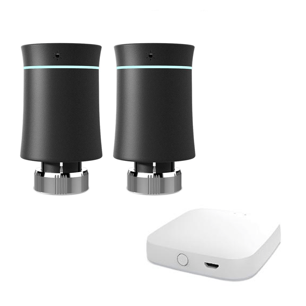 LumiMuse ZigBee Smart Radiator Valves Tuya Save Energy Black White TRV BRT 100 Mini Soft Touching Thermostatic Valve