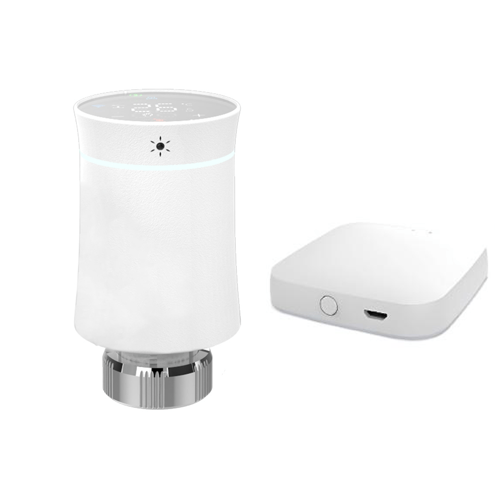 LumiMuse ZigBee Smart Radiator Valves Tuya Save Energy Black White TRV BRT 100 Mini Soft Touching Thermostatic Valve