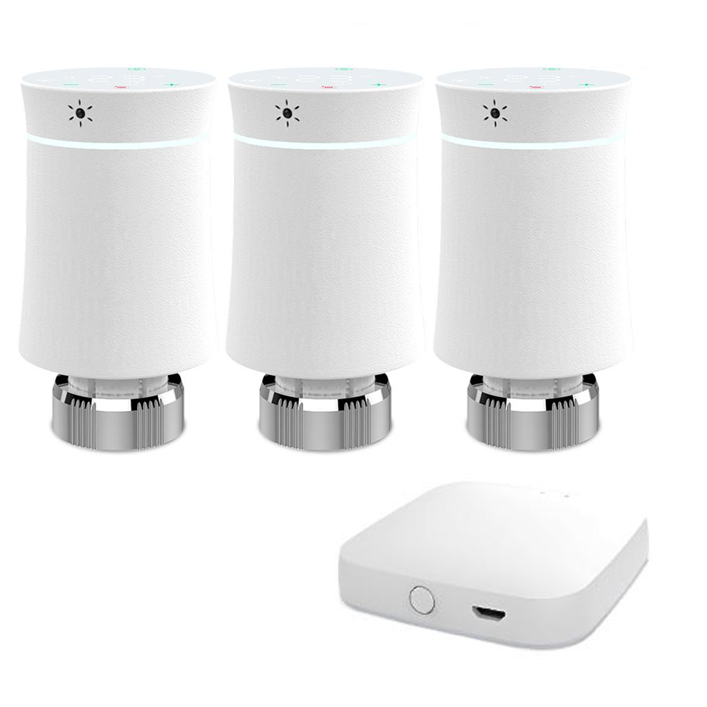 LumiMuse ZigBee Smart Radiator Valves Tuya Save Energy Black White TRV BRT 100 Mini Soft Touching Thermostatic Valve