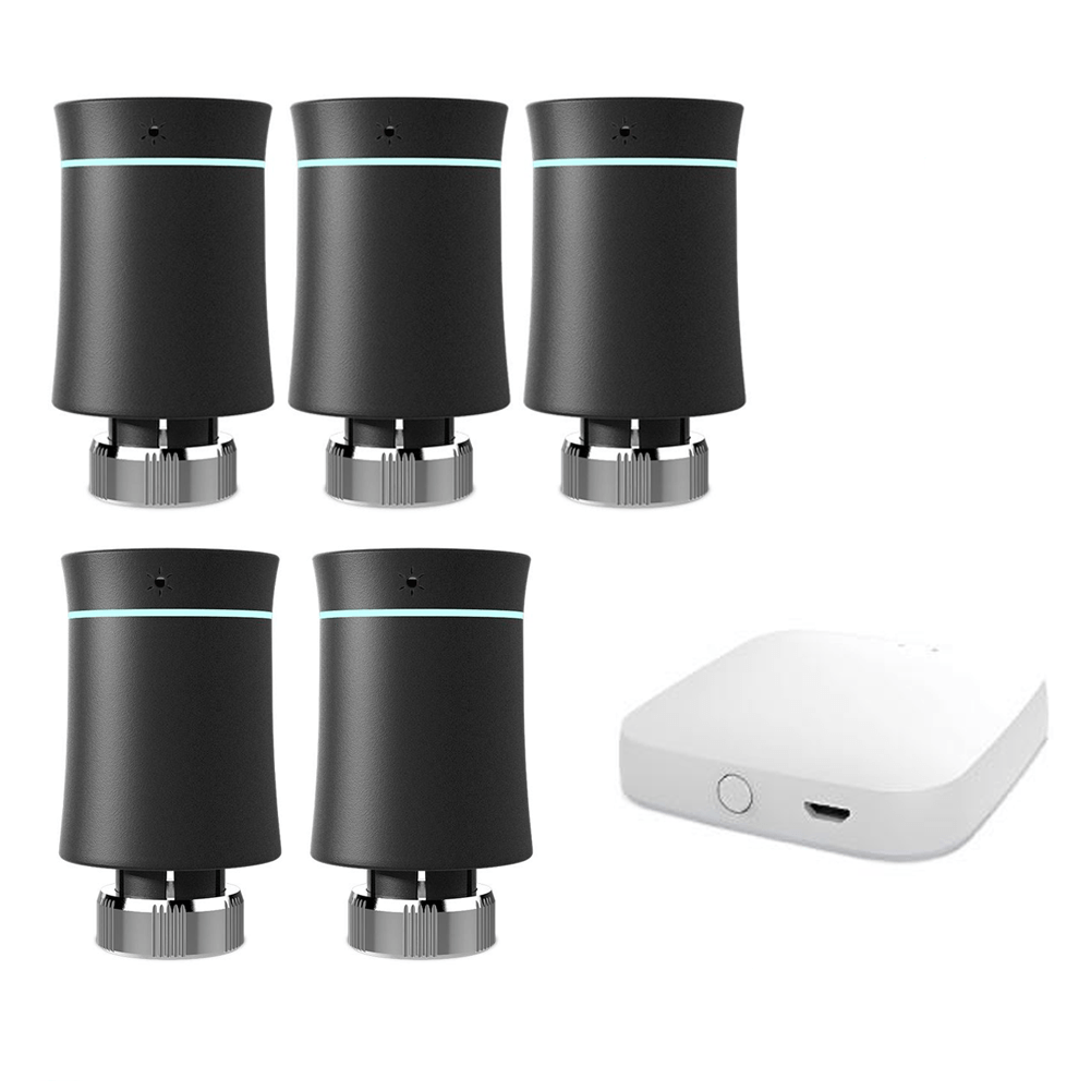 LumiMuse ZigBee Smart Radiator Valves Tuya Save Energy Black White TRV BRT 100 Mini Soft Touching Thermostatic Valve