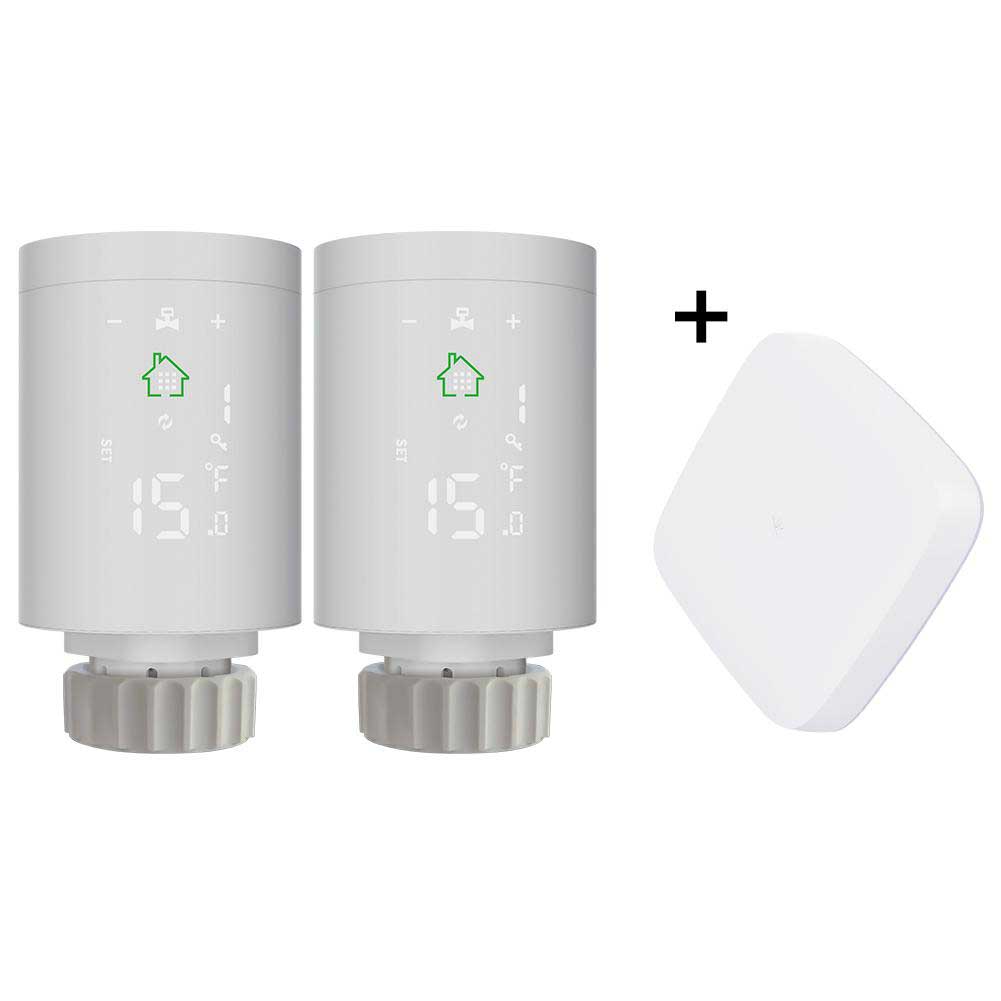 LumiMuse Smart Thermostatic Radiator Valve ZigBee LCD Curved Screen Heating Battery Powered TRV TS0601