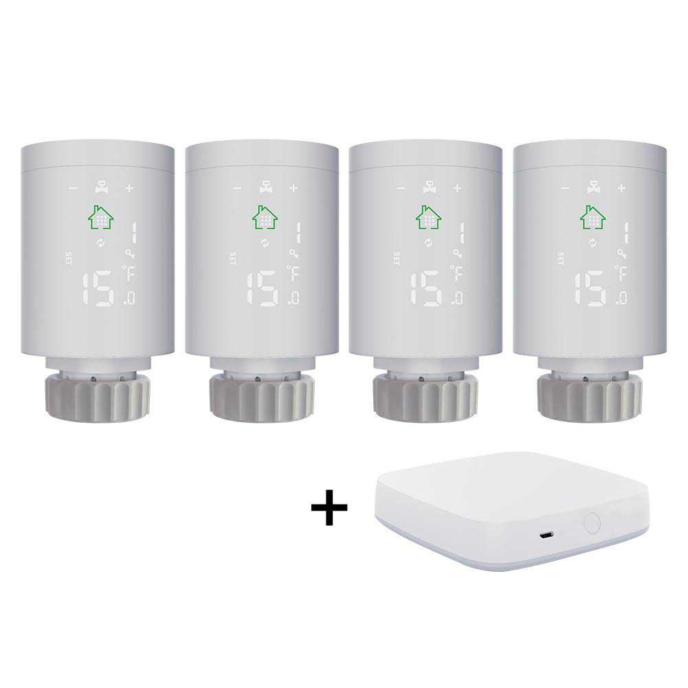 LumiMuse Smart Thermostatic Radiator Valve ZigBee LCD Curved Screen Heating Battery Powered TRV TS0601