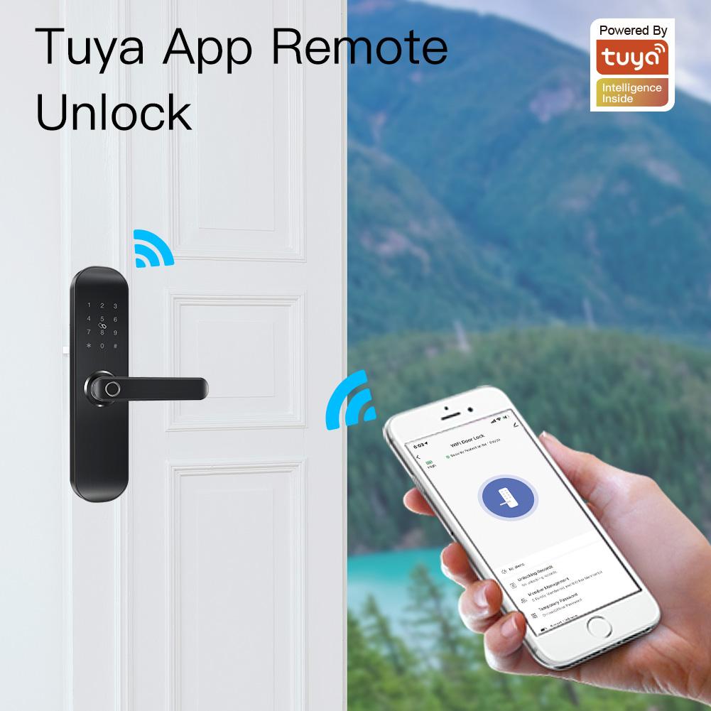 WiFi Security Smart Door Lock Multiple Unlocking Fingerprint Lock
