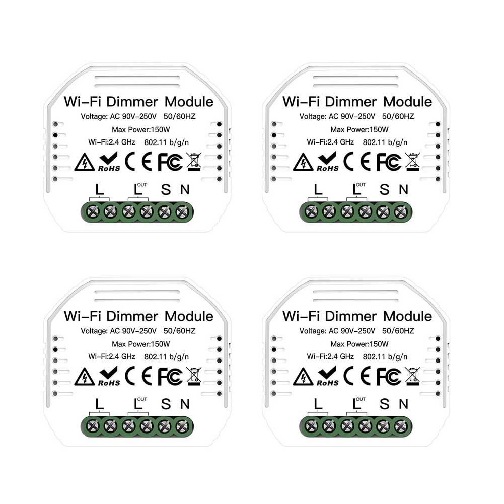 WiFi 2 Gang Dimmer Switch Module DIY Smart Light LED Dimmable Interruptor Relay