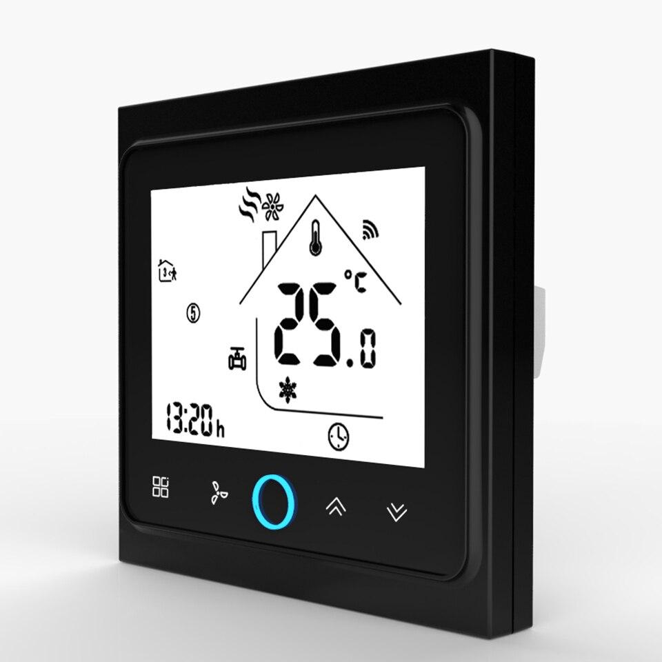 Wi-Fi Smart Central Air Conditioner Thermostat Temperature Controller 2/4 Pipe 3 Speed Fan Coil Unit