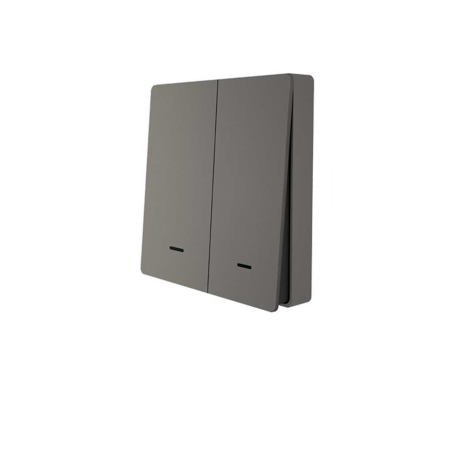 WiFi RF433 Smart Light 2 Way Multi-control Push Button Switch Neutral Wire EU