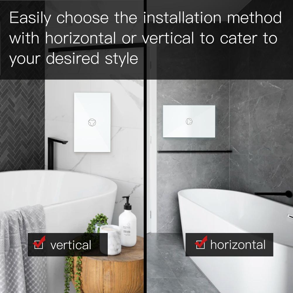 WiFi Smart Boiler Touch Switch Single Pole Neutral Wire Required 100-240V 20A/40A US