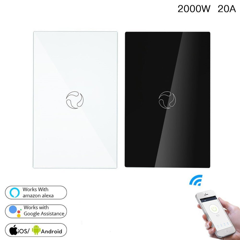 WiFi Smart Boiler Touch Switch Single Pole Neutral Wire Required 100-240V 20A/40A US