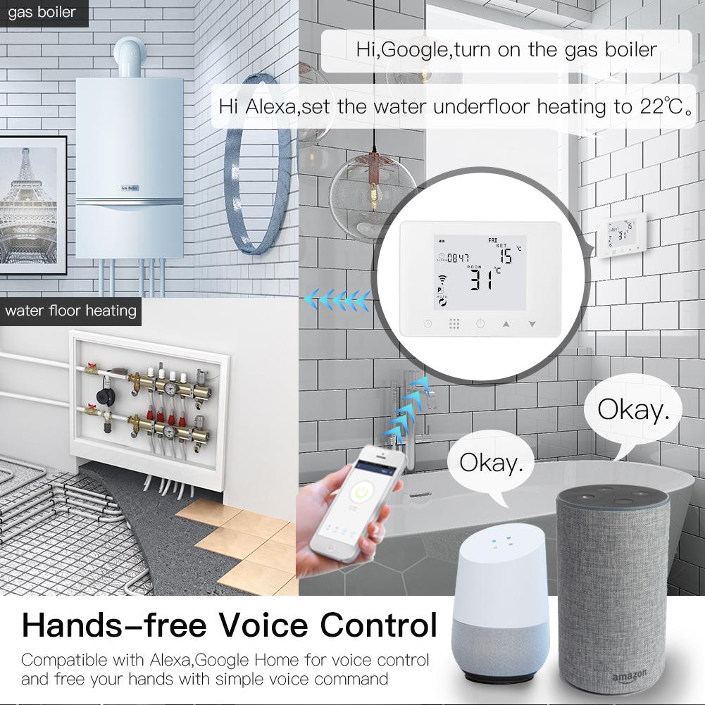 WiFi Smart LCD Wall-Hung Gas Boiler Water Underfloor Heating Temperature Controller