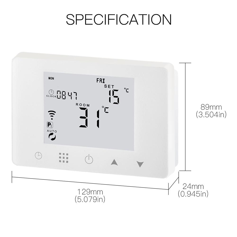 WiFi Smart LCD Wall-Hung Gas Boiler Water Underfloor Heating Temperature Controller
