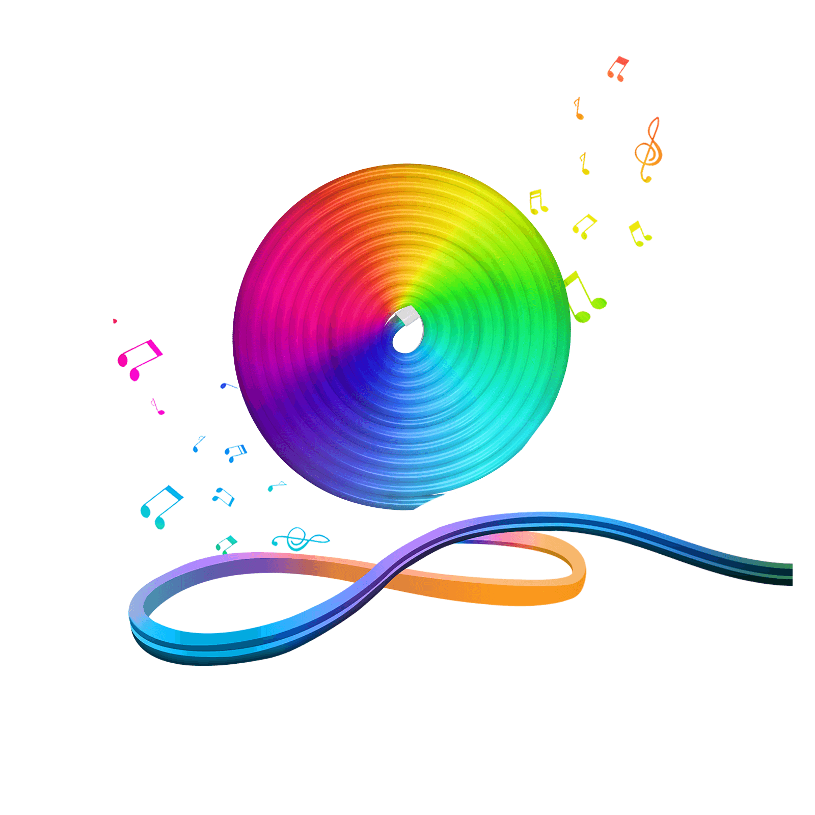 Wifi Smart LED Neon Light Strip RGB Color Led Tape Lamp for TV Backlight, Home Party Decor