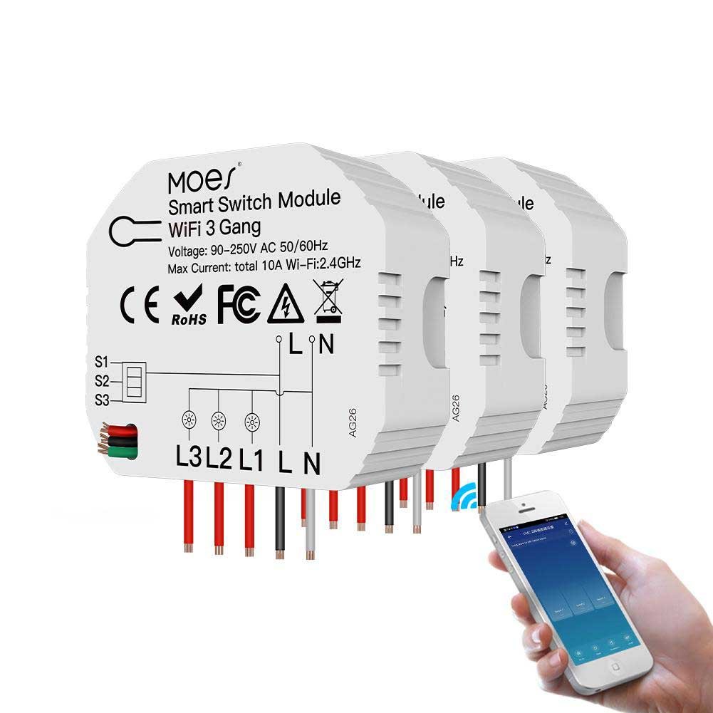 3/4 Gang, 1/2 Way Module, Wireless Home Smart Switch Light Modular